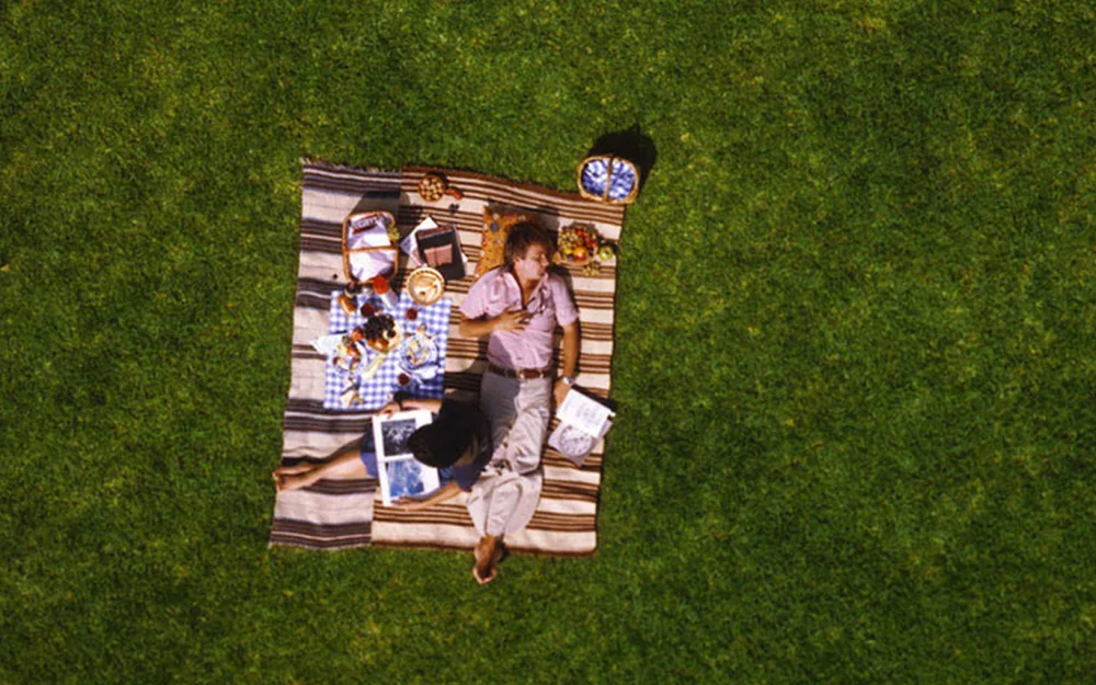 Opening picnic frame from Charles and Ray Eames’s Powers of Ten